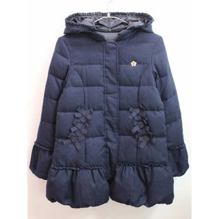 トッカバンビーニ(TOCCA BAMBINI)の【冬物 新入荷!】◇トッカ/TOCCA BAMBINI◇140cm ダウンコート 紺 リバーシブル フード取外可【中古】子供服 キッズ kids ジュニア 女の子 冬 902132 otr(ジャケット/上着)