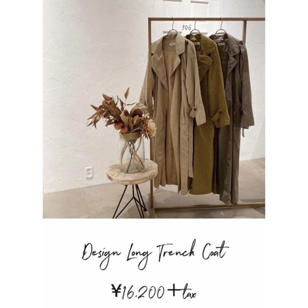 room306 CONTEMPORARY(ルームサンマルロクコンテンポラリー)のroom306 ♥︎ Design Long Trench Coat レディースのジャケット/アウター(トレンチコート)の商品写真