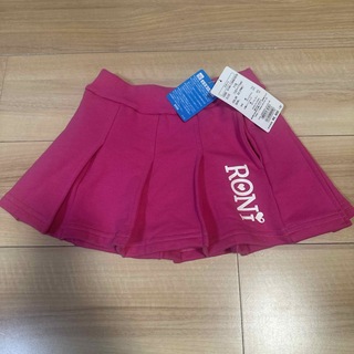 ロニィ(RONI)の新品 タグ付き 100〜110cm RONI ピンク プリーツ スカート(スカート)