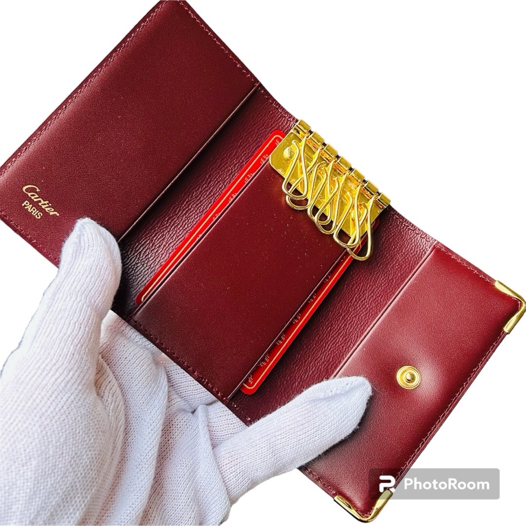 Cartier(カルティエ)の【極美品】Cartier カルティエ  6キーケース　レザー　ブラウン レディースのファッション小物(キーケース)の商品写真