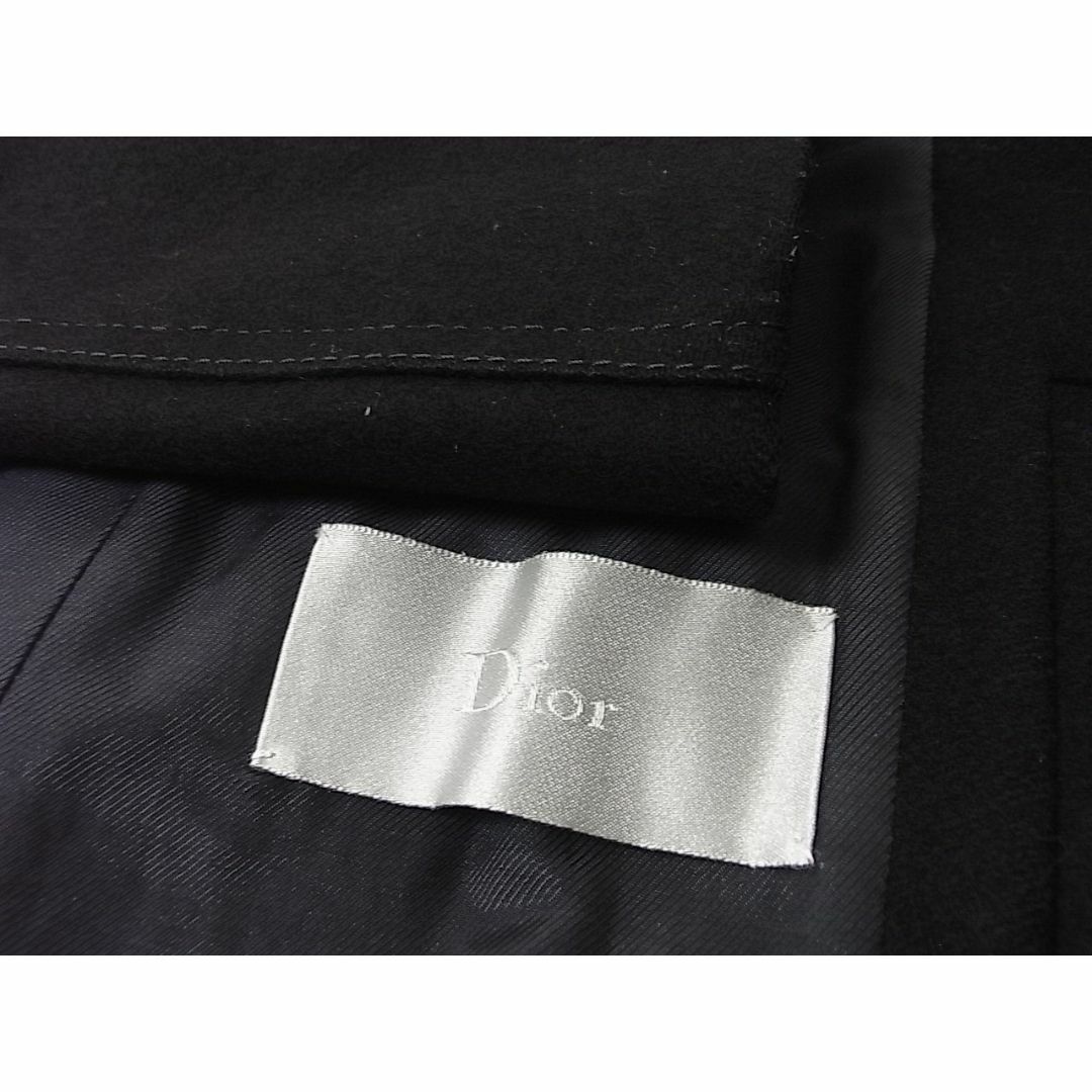 DIOR HOMME(ディオールオム)のsize44☆美品☆ディオールオム メルトンウール製Pコート ブラック メンズのジャケット/アウター(ピーコート)の商品写真