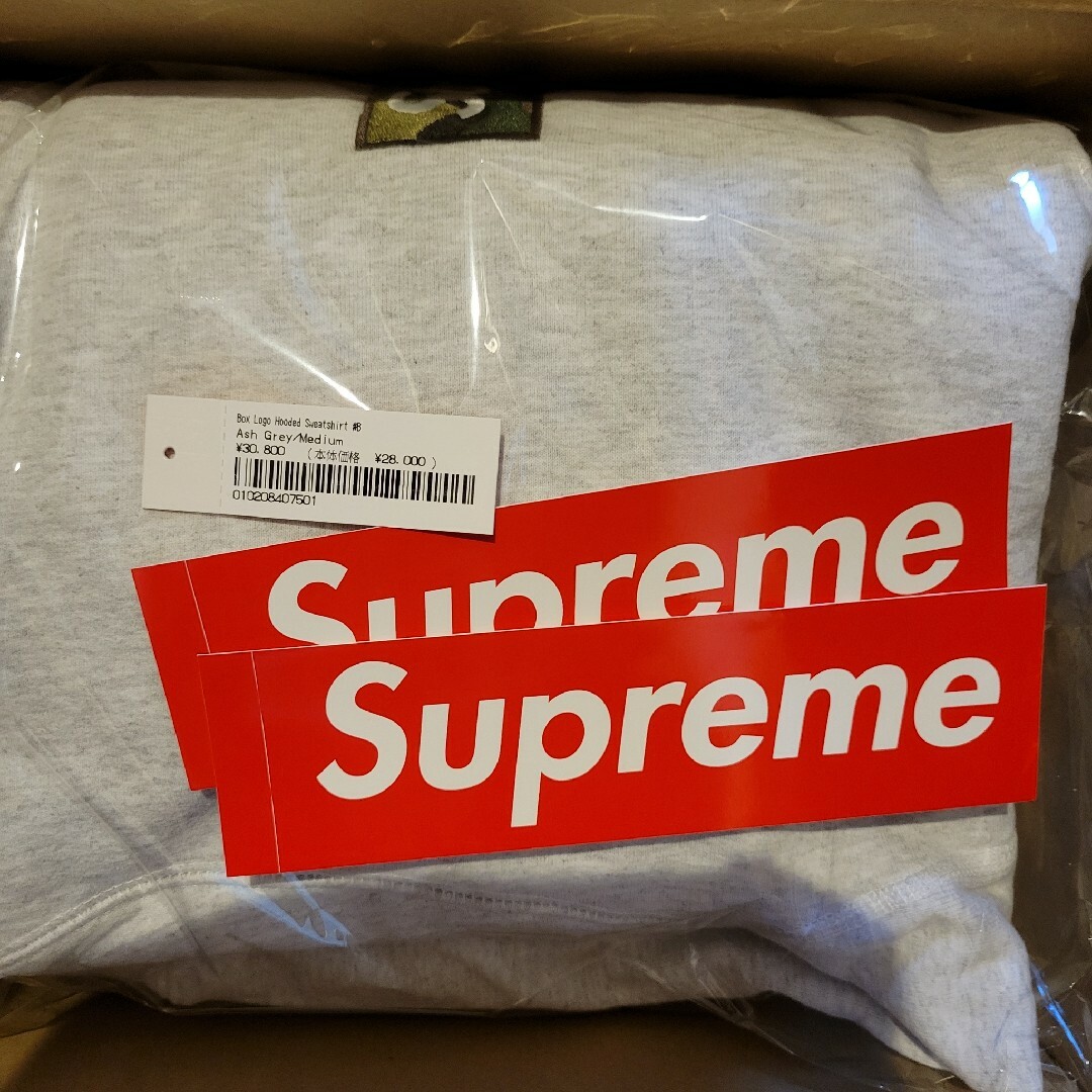 Supreme Box Logo Hooded Sweatshirt グレートップス