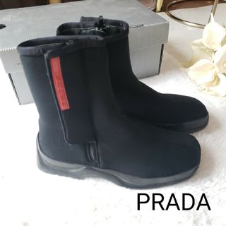PRADA - 【全額返金保証・送料無料】プラダのブーツ・正規品・美品