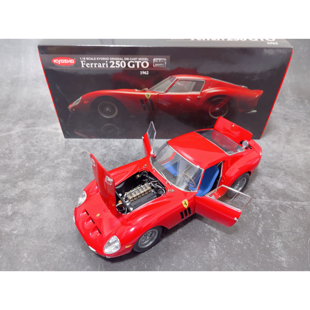 京商 1/18 FERRARI フェラーリ 250GTOハイエンドモデル レッドミニカー