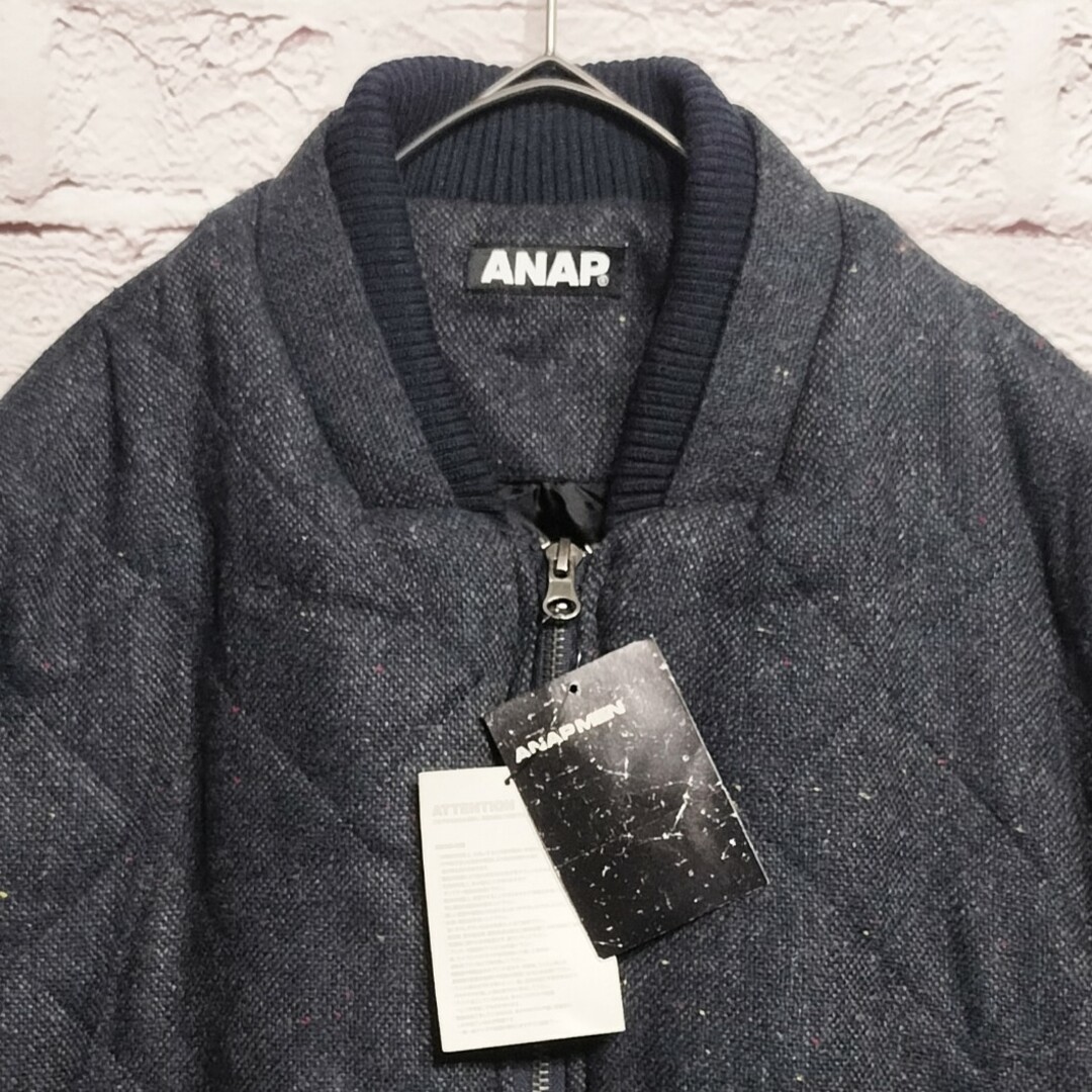 ANAP(アナップ)の【未使用品タグ付き】ANAP ネップ地 キルティング 中綿 ジャケット メンズのジャケット/アウター(ブルゾン)の商品写真