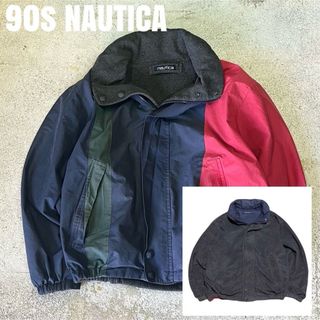 ノーティカ(NAUTICA)の90s NAUTICA ノーチカ　ノーティカ　リバーシブル　ブルゾン　フリース(ブルゾン)