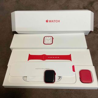 アップルウォッチ(Apple Watch)の値下 APPLE WATCH 7 41mm GPS MKN23J/A レッド(その他)