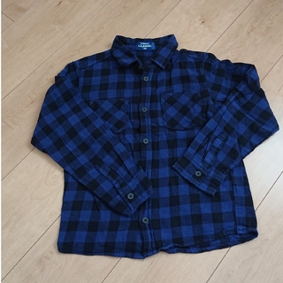 ニシマツヤ(西松屋)の西松屋 チェックシャツ 青 ①(Tシャツ/カットソー)