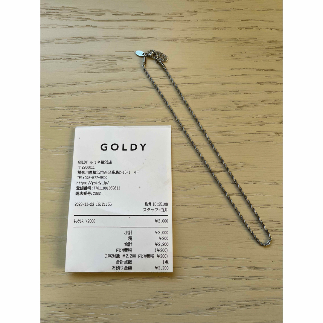 GOLDY(ゴールディ)のGOLDY ステンレスネックレス レディースのアクセサリー(ネックレス)の商品写真