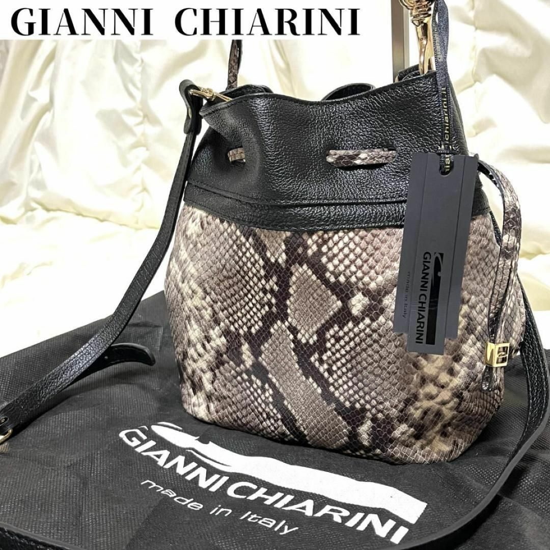 販促品 【新品タグ付き】GIANNI CHIARINI ショルダーバッグ 2way 巾着