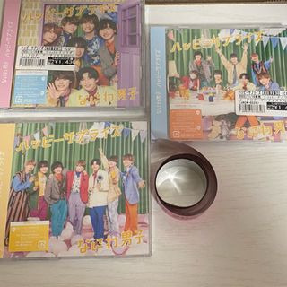 ナニワダンシ(なにわ男子)のなにわ男子　ハッピーサプライズ　CD 初回盤1.2.通常盤　Blu-ray 銀テ(アイドルグッズ)