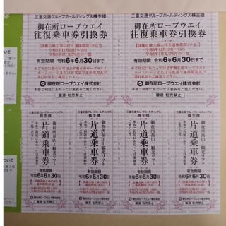 4人分　御在所ロープウェイ券4枚　リフト券8枚(その他)