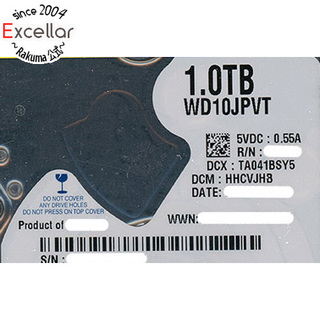 ウェスタンデジタル(Western Digital)のWesternDigital ノート用HDD 2.5inch　WD10JPVT　1TB(PC周辺機器)