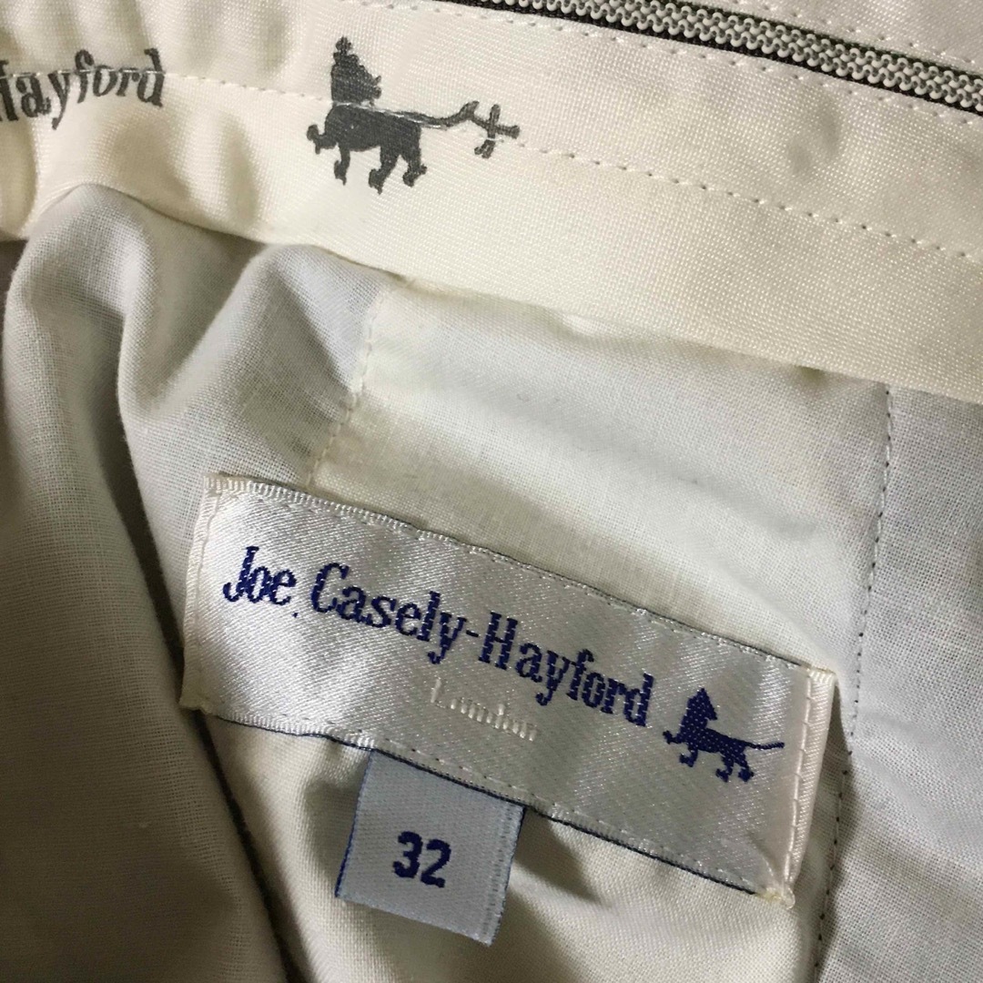 Casely-Hayford(ケイスリーヘイフォード)の【希少】ケイスリーヘイフォード パンツ ストライプ 32 黒  メンズのパンツ(スラックス)の商品写真