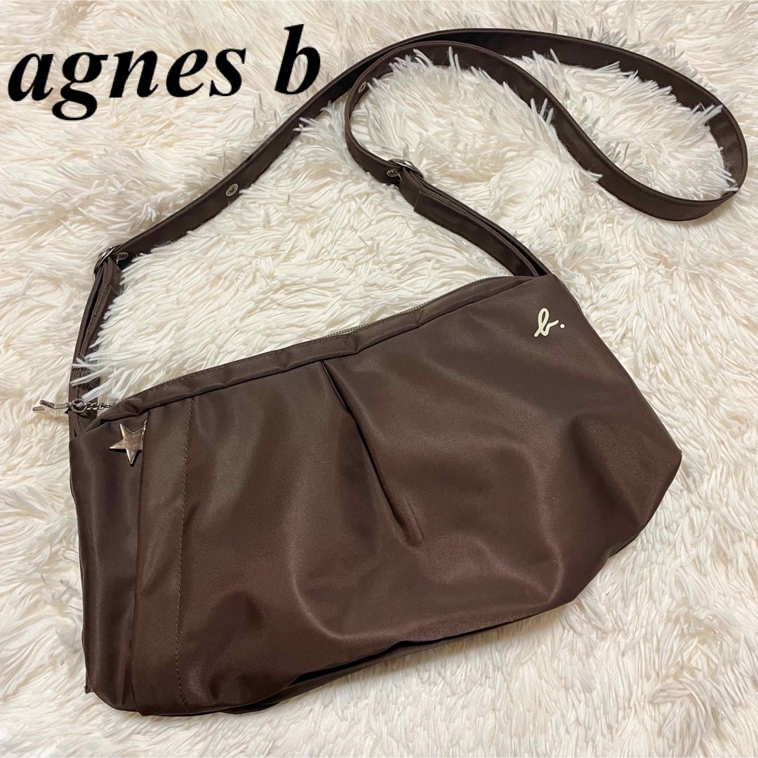 フォロー割実施中美品✨agnes b. VOYAGE アニエスベー ショルダーバッグ ベージュ