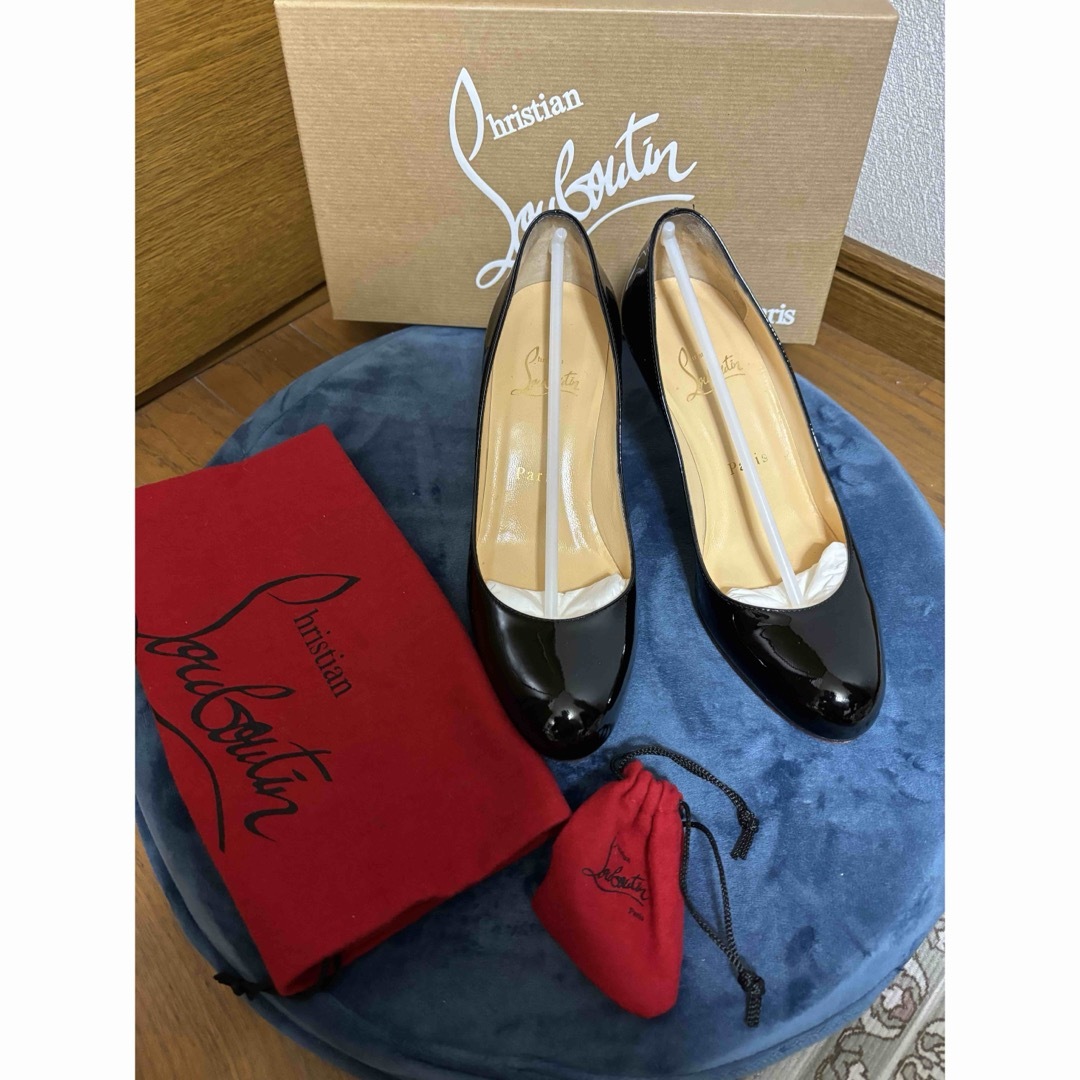 Christian Louboutin(クリスチャンルブタン)のクリスチャンルブタン　パテントレザーパンプス36.5 レディースの靴/シューズ(ハイヒール/パンプス)の商品写真