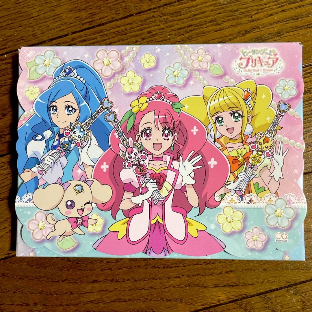 新品　日本製　ヒーリングっど　プリキュア　レターセット エンタメ/ホビーのおもちゃ/ぬいぐるみ(キャラクターグッズ)の商品写真