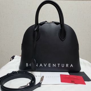 ボナヴェントゥーラ(BONAVENTURA)の新品　最新作　Bonaventura 　ロゴエマバッグ　ブラック　スモール(ショルダーバッグ)