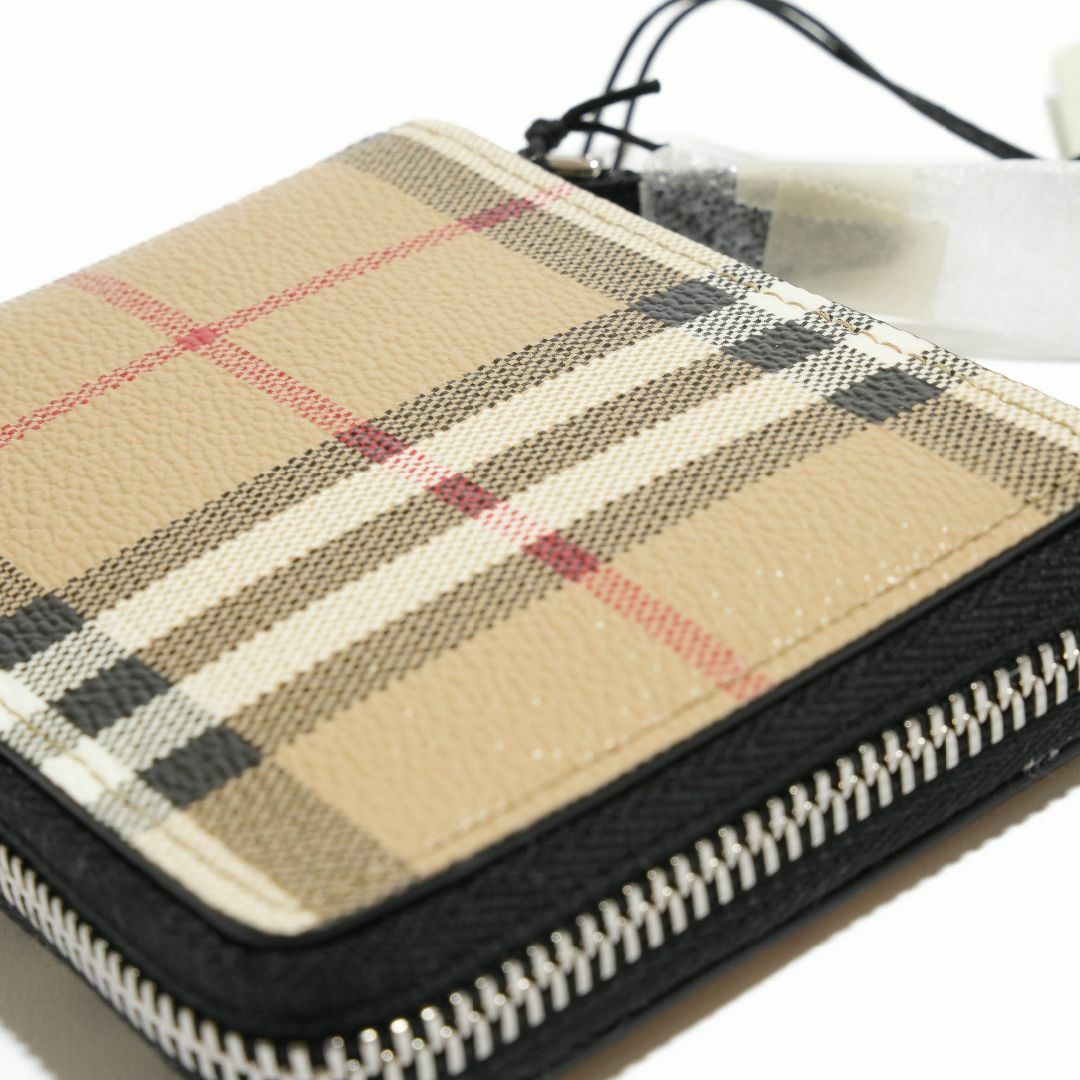 BURBERRY(バーバリー)の新品 BURBERRY チェック ラウンドジップウォレット 折り財布 メンズのファッション小物(折り財布)の商品写真