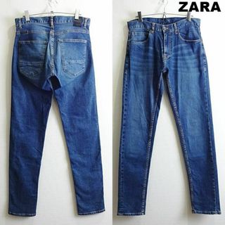 ザラ(ZARA)のZARA MAN　スリムフィットデニム　W78cm　ストレッチ　藍青　モロッコ製(デニム/ジーンズ)