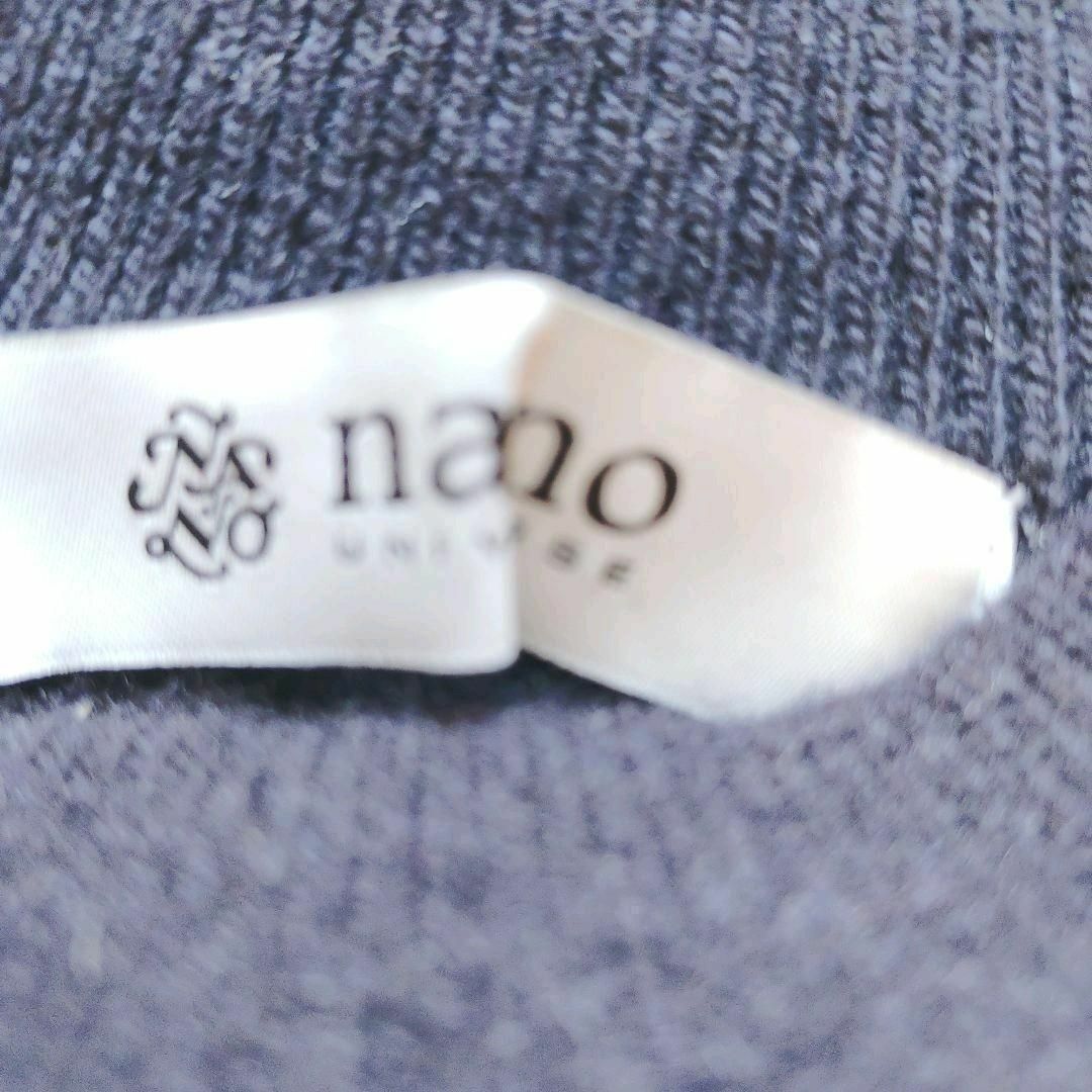 nano・universe(ナノユニバース)の未使用♥ナノユニバース　レディース ウールカシミヤハイネックニット36ネイビー レディースのトップス(ニット/セーター)の商品写真