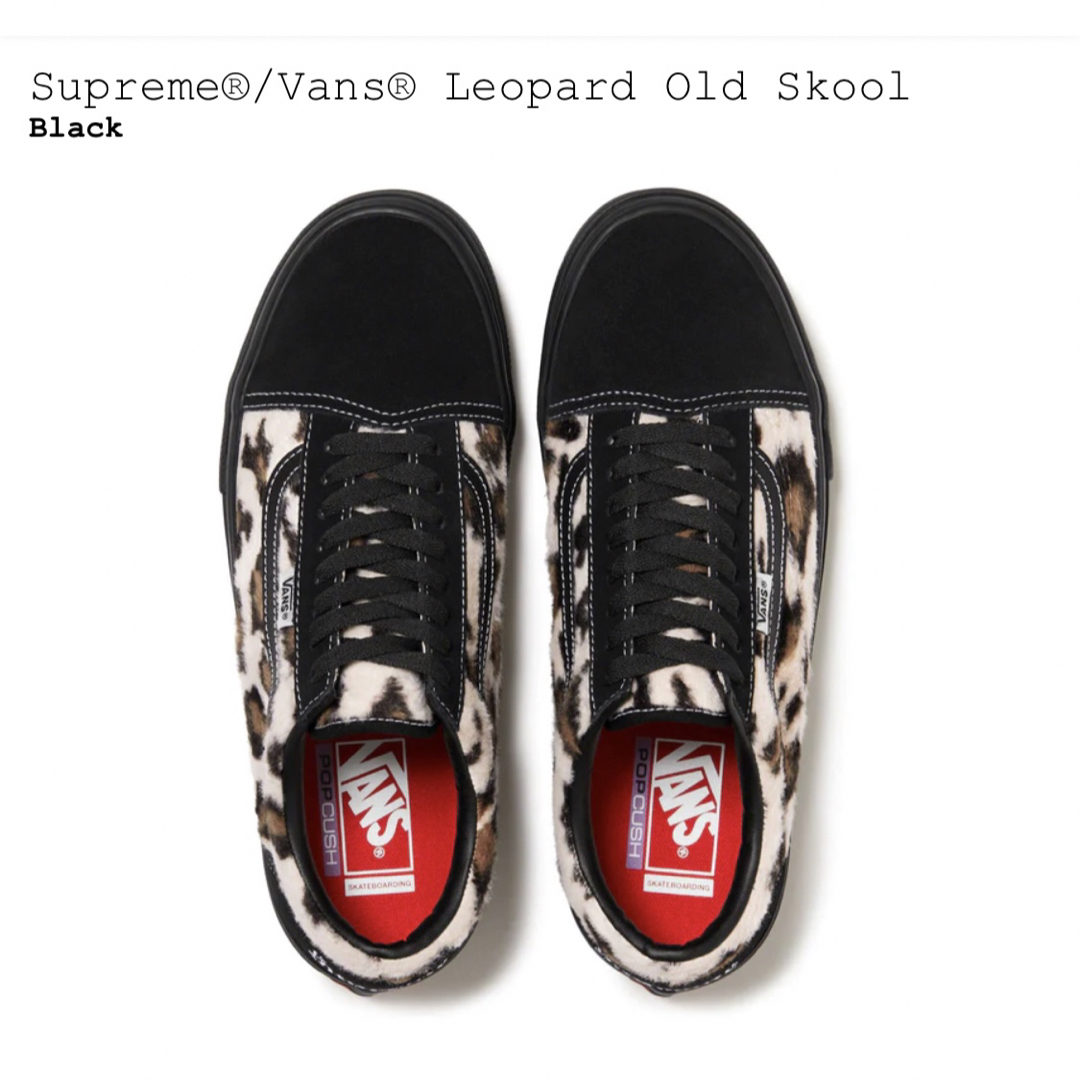 Supreme(シュプリーム)のSupreme × Vans Leopard Old Skool "Black" メンズの靴/シューズ(スニーカー)の商品写真