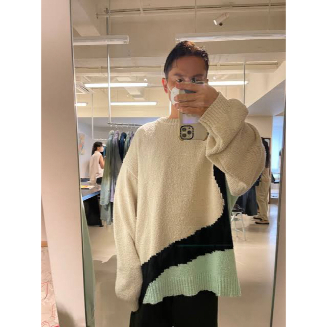 YOKE (ヨーク)INTARSIA COTTON SWEATER サイズ2comoli