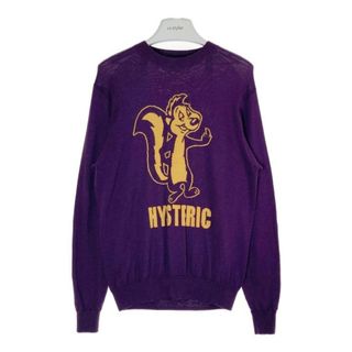 ヒステリックグラマー(HYSTERIC GLAMOUR)の★HYSTERIC GLAMOUR ヒステリックグラマー 02203NS08 SKUNK 編込プルオーバーニット パープル sizeM(ニット/セーター)