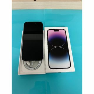 アップル(Apple)の【美品】iPhone 14 Pro 256GB ディープパープル(スマートフォン本体)