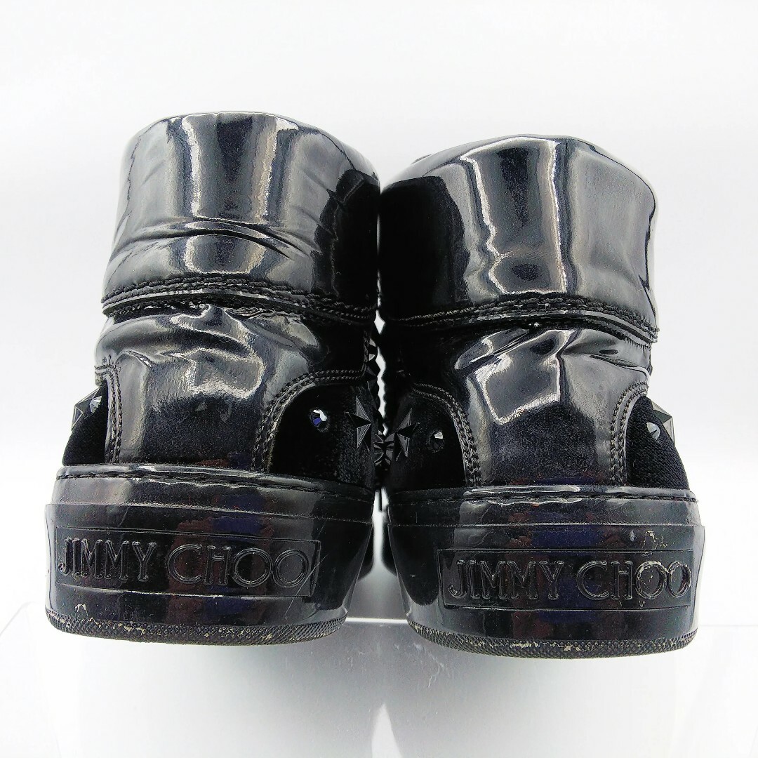 JIMMY CHOO(ジミーチュウ)のジミーチュウ エナメル スタースタッズスニーカー パテントレザー 28cm メンズの靴/シューズ(スニーカー)の商品写真