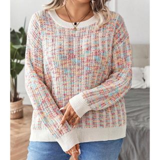 シーイン(SHEIN)の新品　SHEIN プラスサイズニット1XL(ニット/セーター)