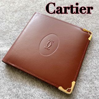 カルティエ(Cartier)の【匿名配送】Cartier カルティエ　二つ折財布/パスケース(財布)