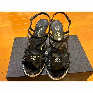 CHANEL - CHANEL パンプス バックストラップ レザー 34 21cm ベージュ ...