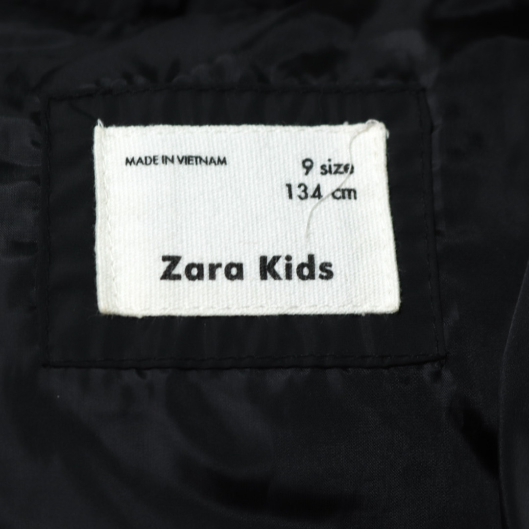 ZARA(ザラ)のザラ ナイロンジャケット ダウンジャケット ジャンパー アウター キッズ 男の子用 9size 134cmサイズ ブラック ZARA キッズ/ベビー/マタニティのキッズ服女の子用(90cm~)(ジャケット/上着)の商品写真