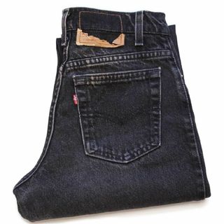 リーバイス(Levi's)の90s USA製 Levi'sリーバイス 550 ブラック デニムパンツ 5 M★165 オールド ビンテージ ジーンズ テーパード ルーズ ワイド バギー(デニム/ジーンズ)