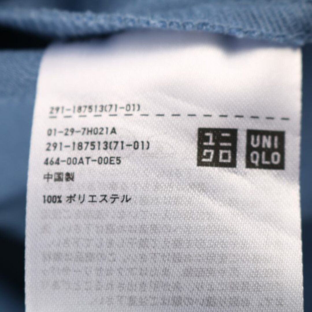 UNIQLO(ユニクロ)のユニクロ 半袖ワンピース 後ろファスナー レディース Mサイズ ブルー UNIQLO レディースのワンピース(その他)の商品写真