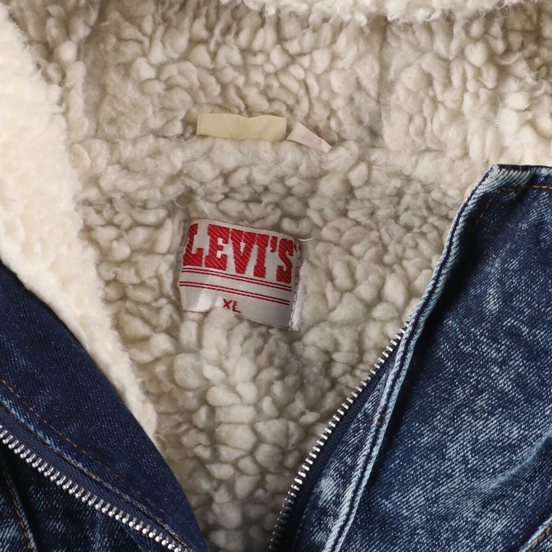 Levi's(リーバイス)の古着 80年代 リーバイス Levi's デニムボアジャケット レディースXL ヴィンテージ /eaa398990 レディースのジャケット/アウター(Gジャン/デニムジャケット)の商品写真