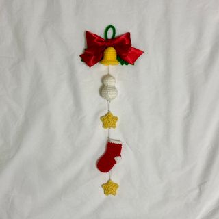 かぎ針編み ハンドメイド クリスマスガーランド クリスマス雑貨(雑貨)