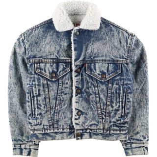 リーバイス(Levi's)の古着 90年代 リーバイス Levi's 57528 デニムボアジャケット USA製 レディースM ヴィンテージ /eaa398991(Gジャン/デニムジャケット)