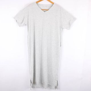 ユニクロ(UNIQLO)のユニクロ 半袖ワンピース Tシャツワンピ エアリズム レディース Mサイズ グレー UNIQLO(その他)