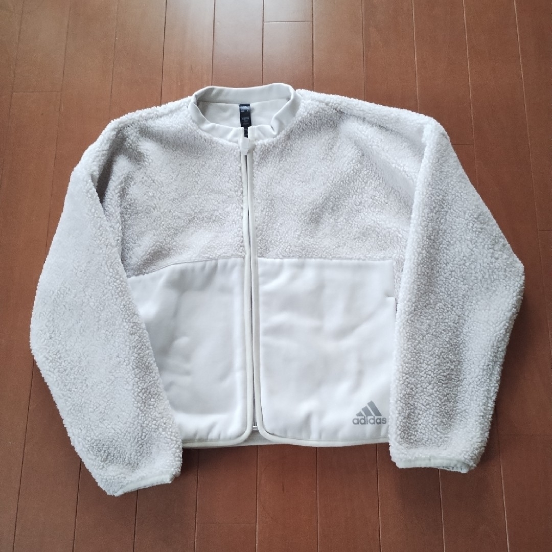 adidas(アディダス)のボアジャケット♡150 キッズ/ベビー/マタニティのキッズ服女の子用(90cm~)(ジャケット/上着)の商品写真