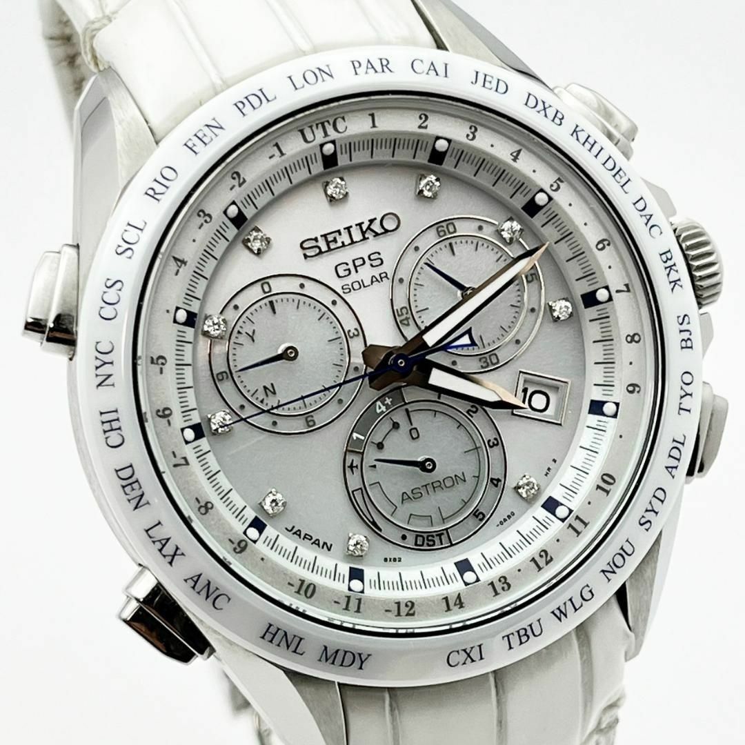 SEIKO(セイコー)の稼働品 セイコー アストロン 地中海リゾート SBXB069 ダイヤ クロコ メンズの時計(腕時計(アナログ))の商品写真