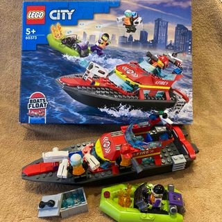 レゴ(Lego)の【中古】LEGOレゴシティ60373 ファイヤーレスキューボートフロートセット(模型/プラモデル)