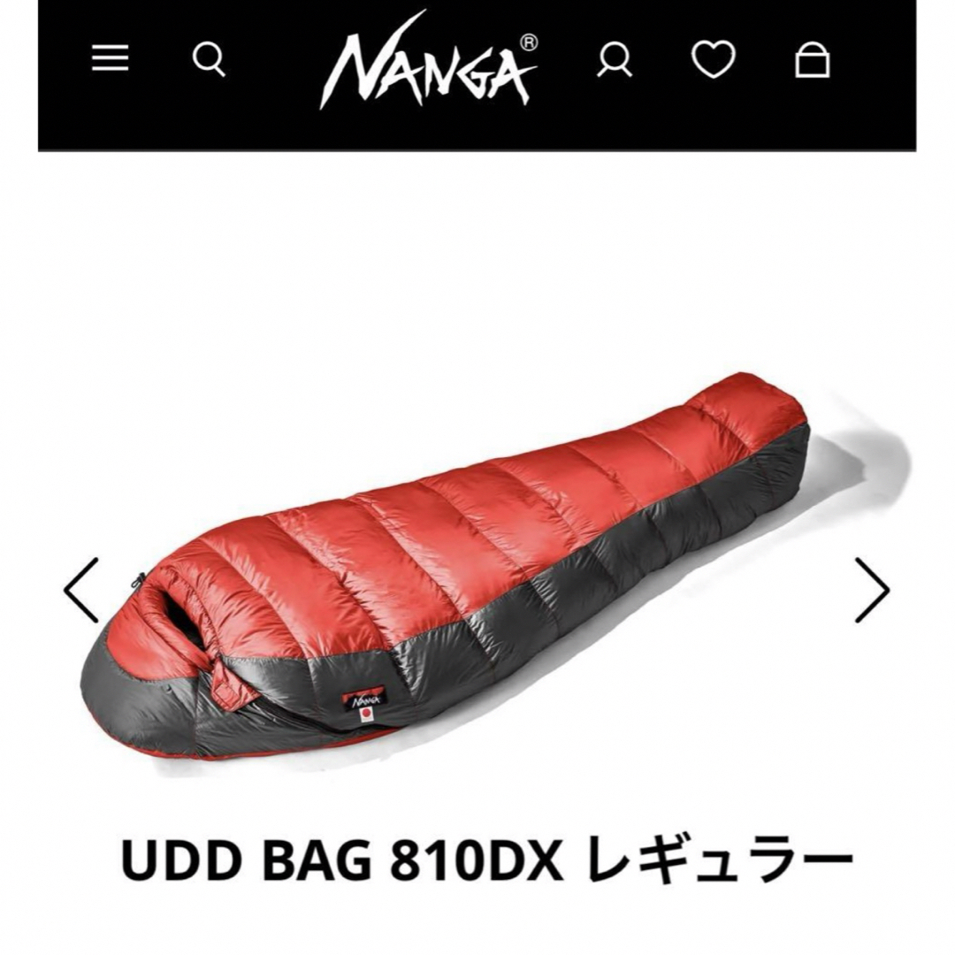 ナンガ　UDD BAG 810 DX  NANGA シュラフ　寝袋ナンガ