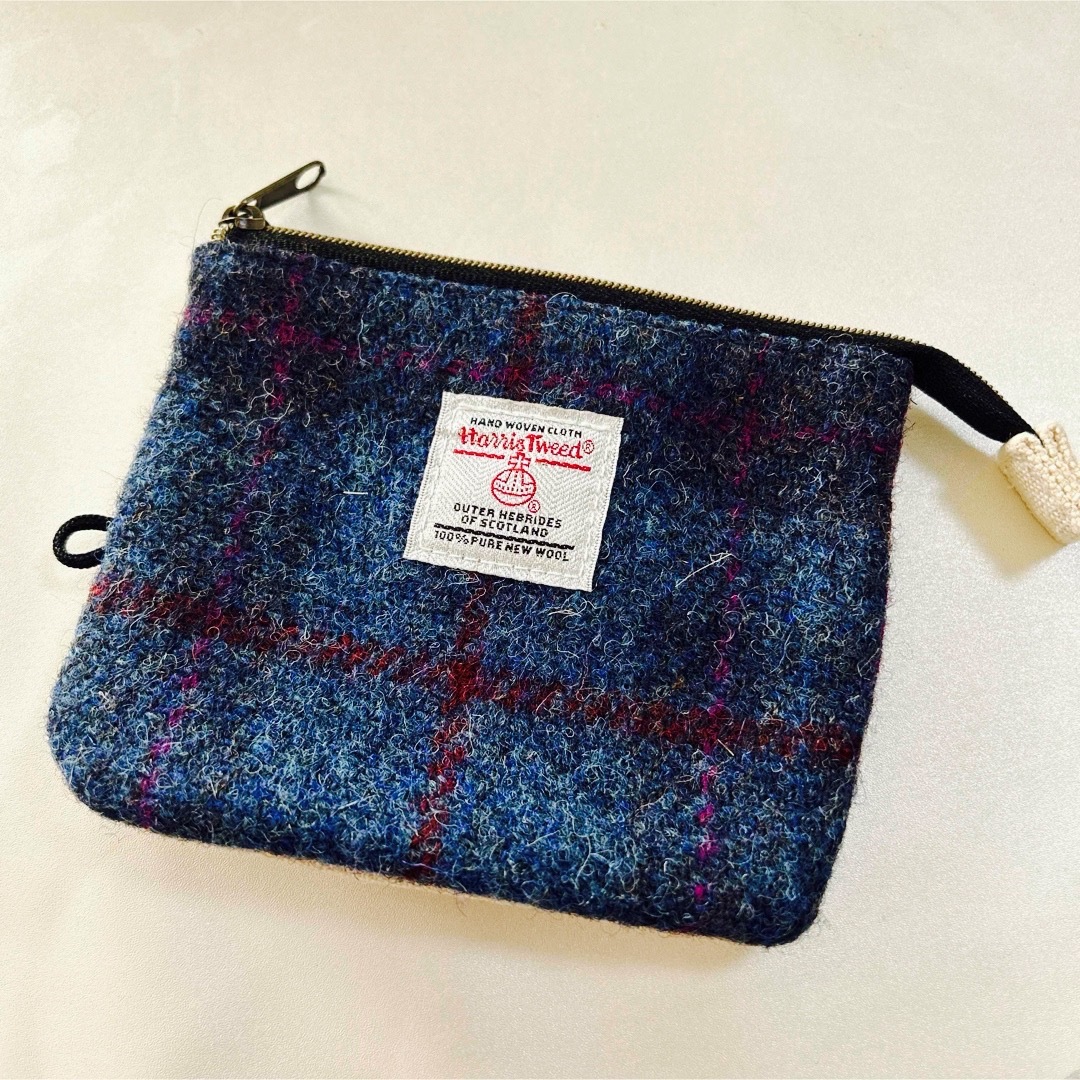 Harris Tweed(ハリスツイード)の美品 ハリスツイード ミニポーチ 小物入れ レディースのファッション小物(ポーチ)の商品写真