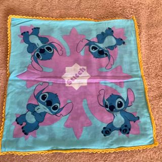 スティッチ(STITCH)のDisney  スティッチ　タオルハンカチ　リバーシブル(キャラクターグッズ)