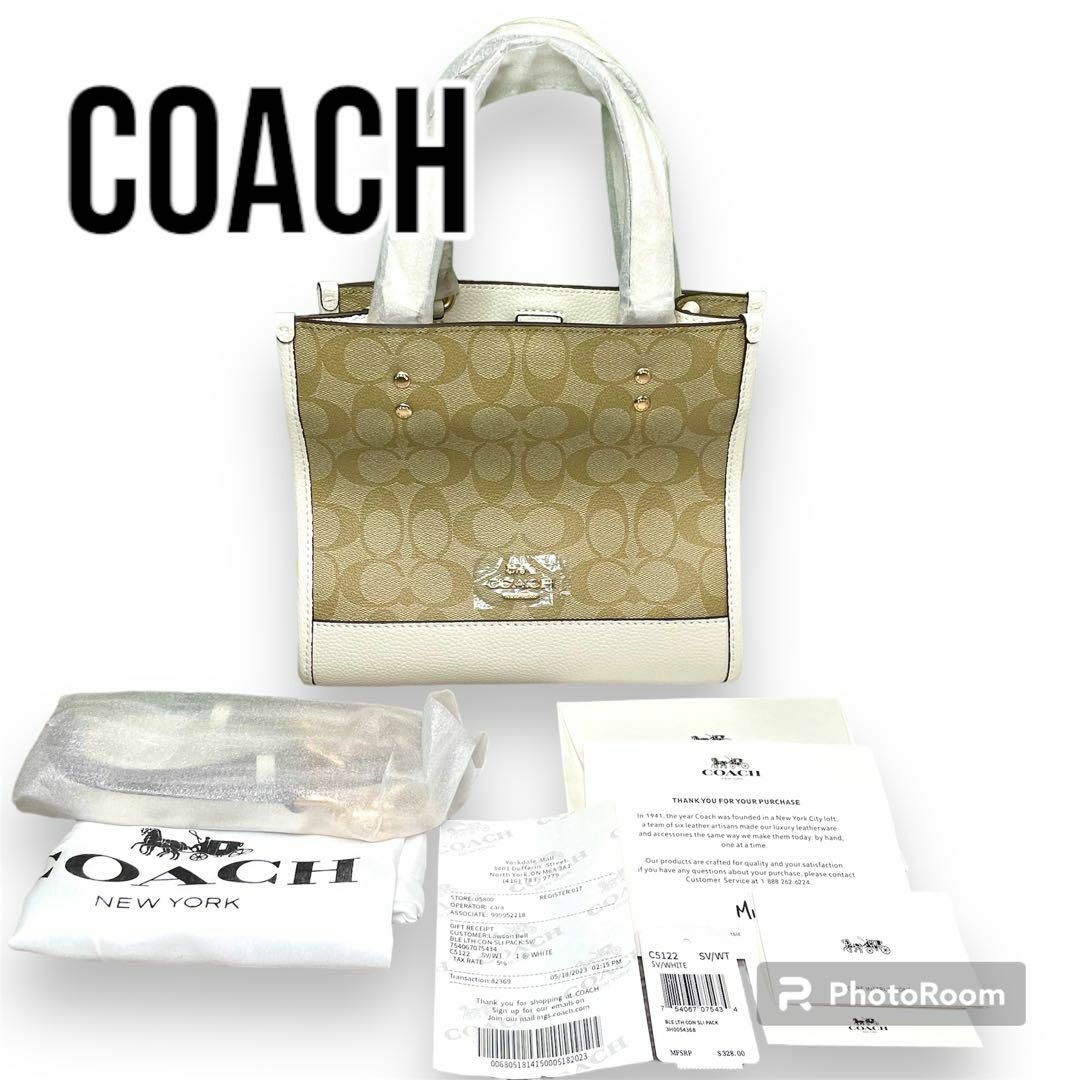 トートバッグ【新品タグ有】COACH コーチ トートバッグ C5122 ミニトート