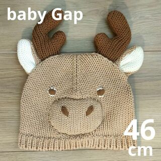 ベビーギャップ(babyGAP)の46cm　baby gap トナカイ ニット帽　ニットキャップ(帽子)