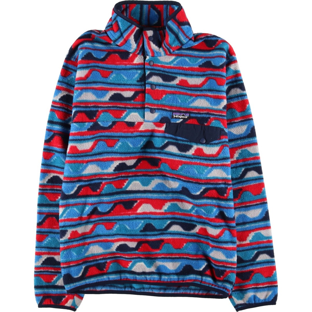 patagonia(パタゴニア)の古着 16年製 パタゴニア Patagonia シンチラスナップT STY25580FA16 総柄 フリースプルオーバー メンズS /evb003865 メンズのジャケット/アウター(その他)の商品写真