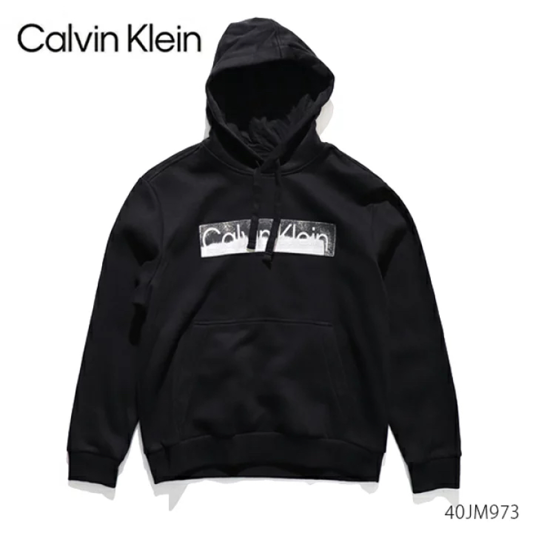 Calvin Klein(カルバンクライン)のCalvin Klein カルバンクライン　パーカー　ブラック　L メンズのトップス(パーカー)の商品写真